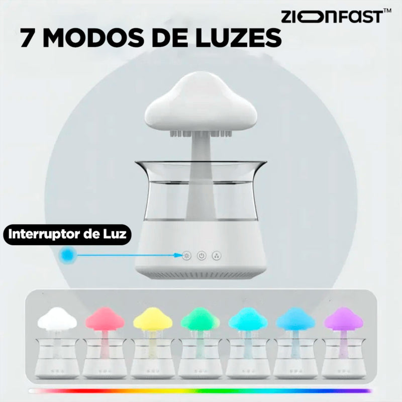 Difusor e Umidificador de Cogumelo LED - Zion™ - Zion Fast 