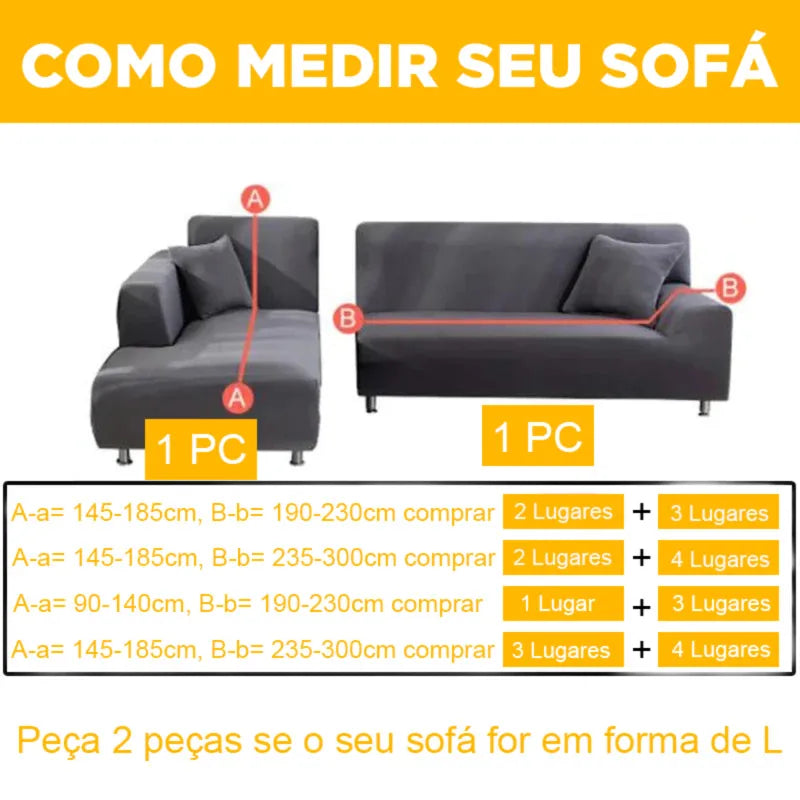 Capa de Sofá de Veludo