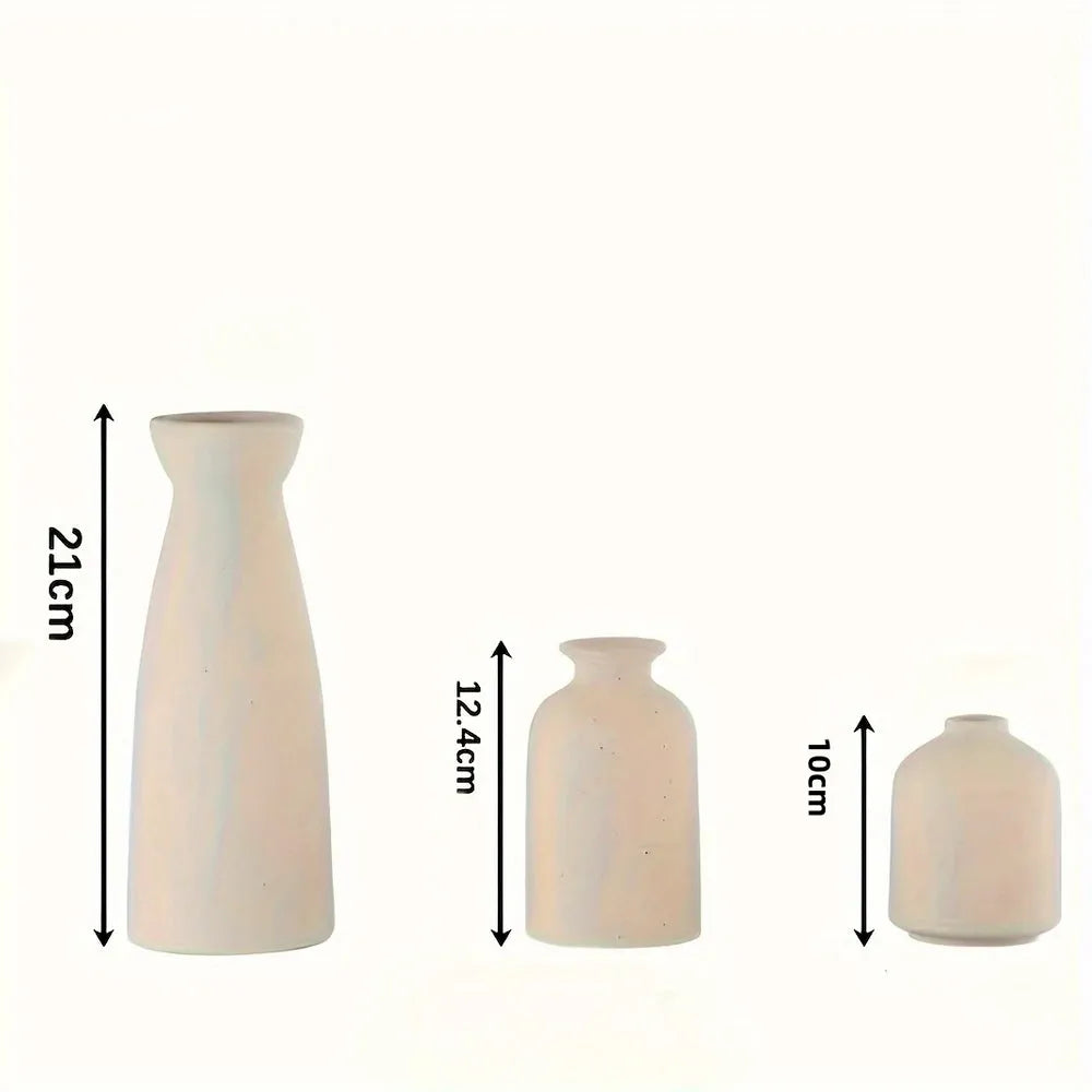 Conjunto 3 Vasos de Cerâmica