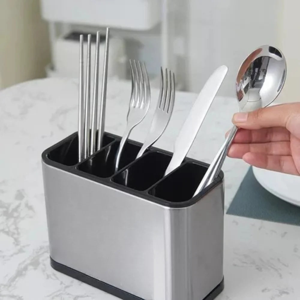 Escorredor Porta Talheres de Inox