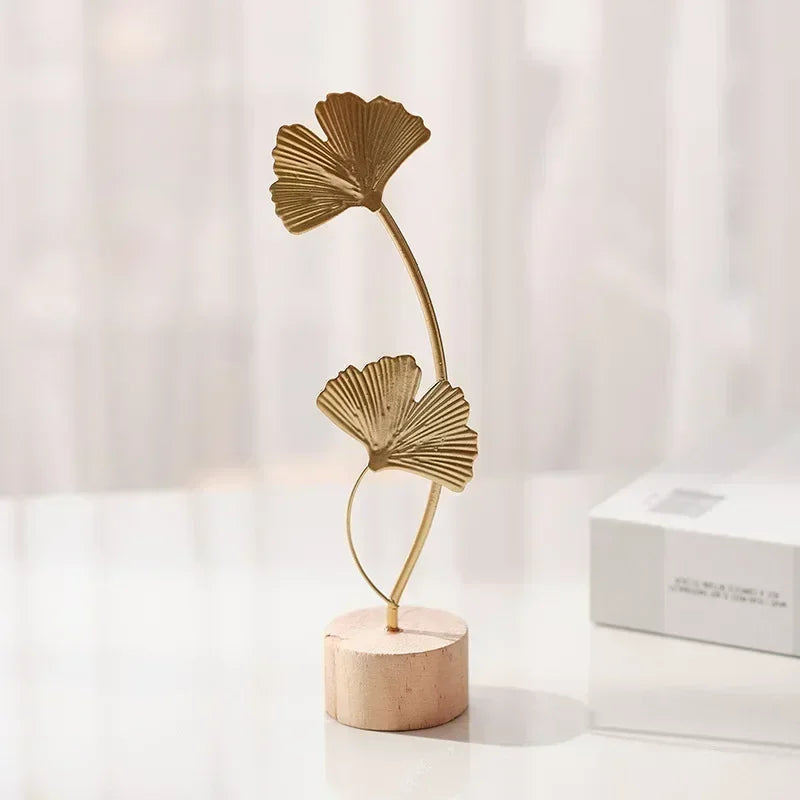 Decoração Folha de Ginkgo Estilo Nórdico - Zion™