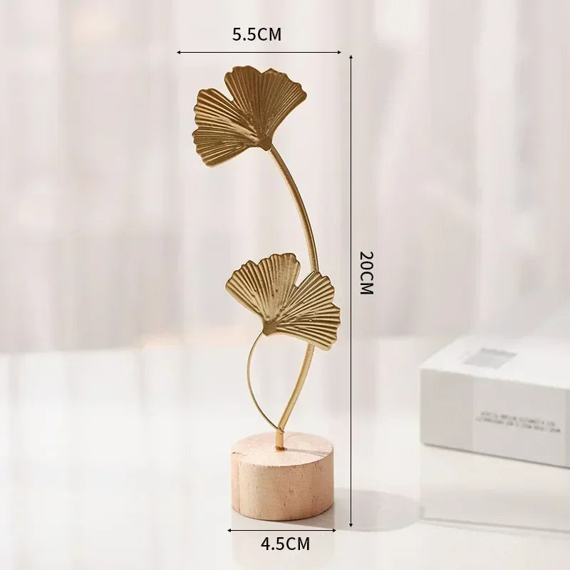 Decoração Folha de Ginkgo Estilo Nórdico - Zion™