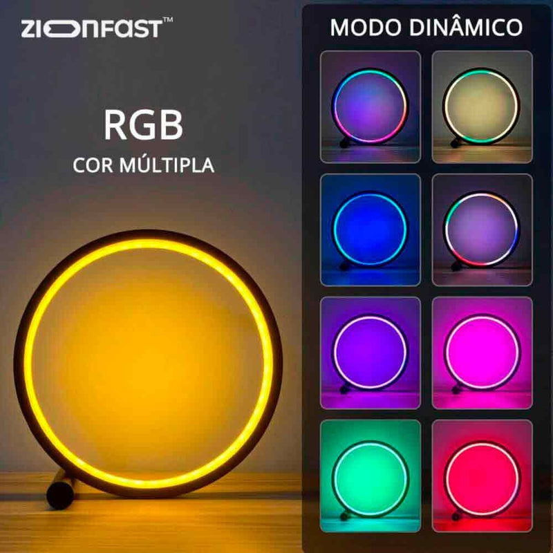 Lúminaria de Mesa com LED RGB - Zion™ - Zion Fast 