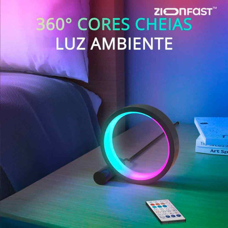 Lúminaria de Mesa com LED RGB - Zion™ - Zion Fast 