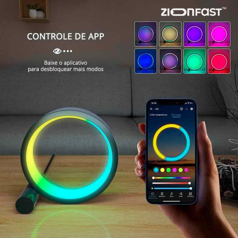 Lúminaria de Mesa com LED RGB - Zion™ - Zion Fast 