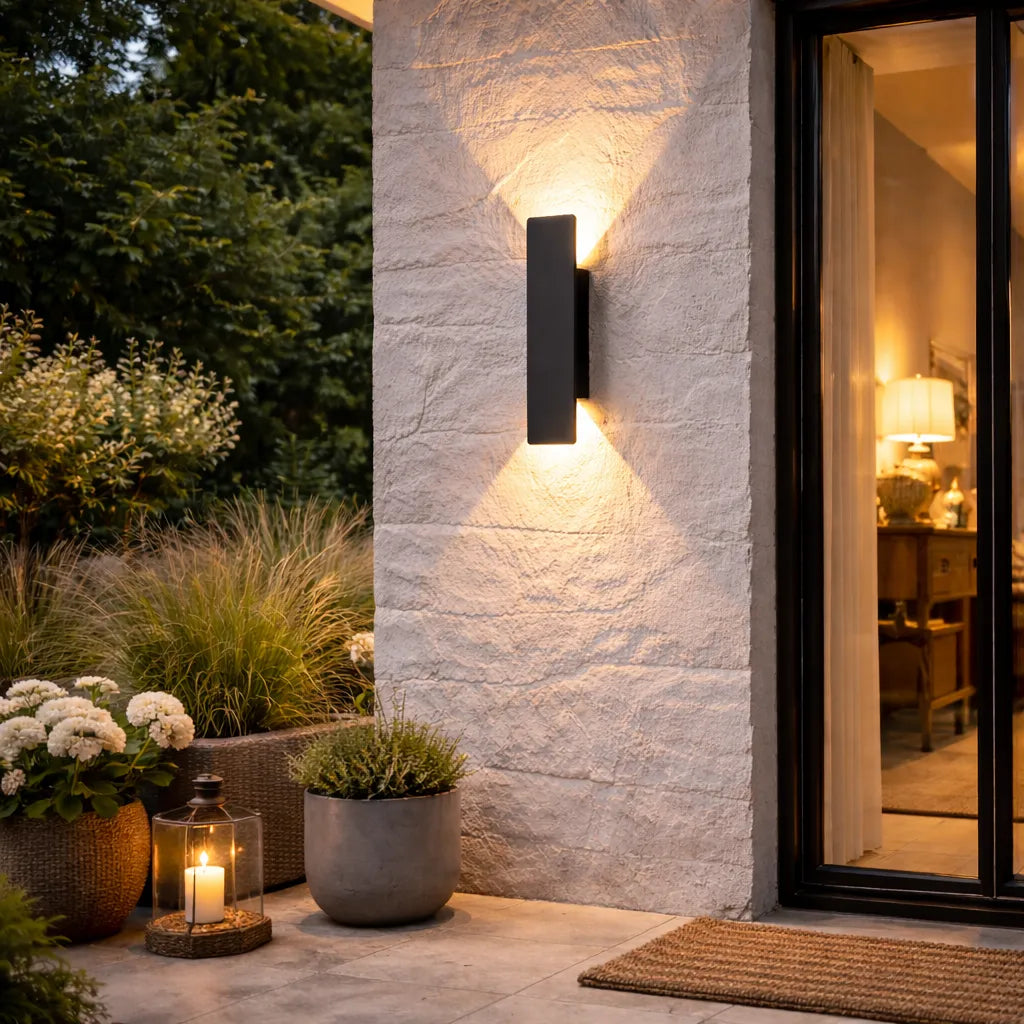 Luminária Led para Parede Externa Preto