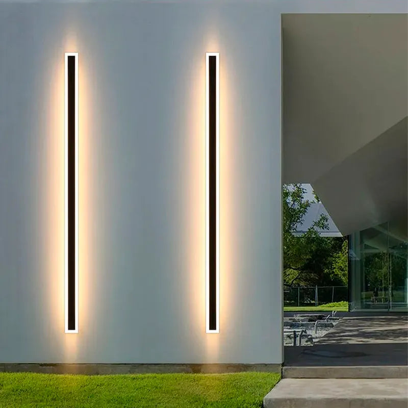 Luminária de Parede de Led para área Externa Preta