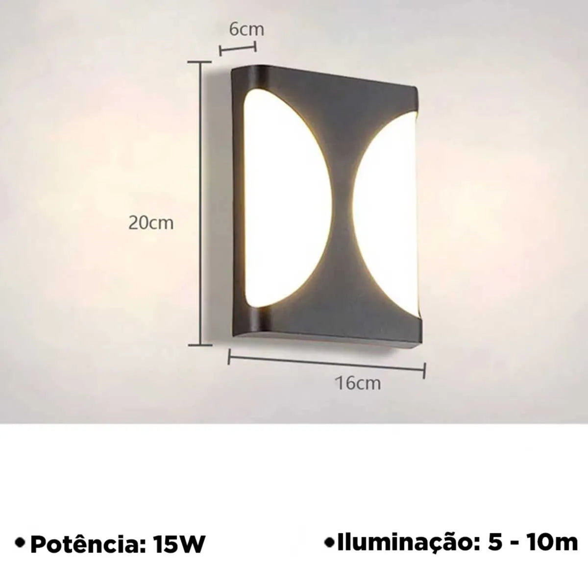Luminária de Parede Impermeável 