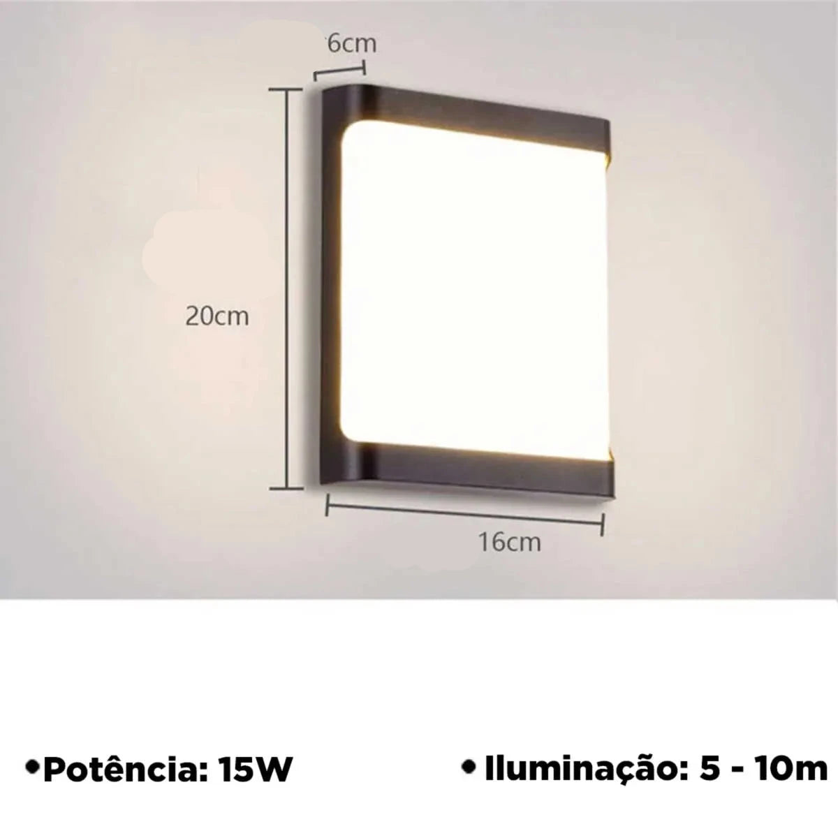 Luminária de Parede Impermeável 