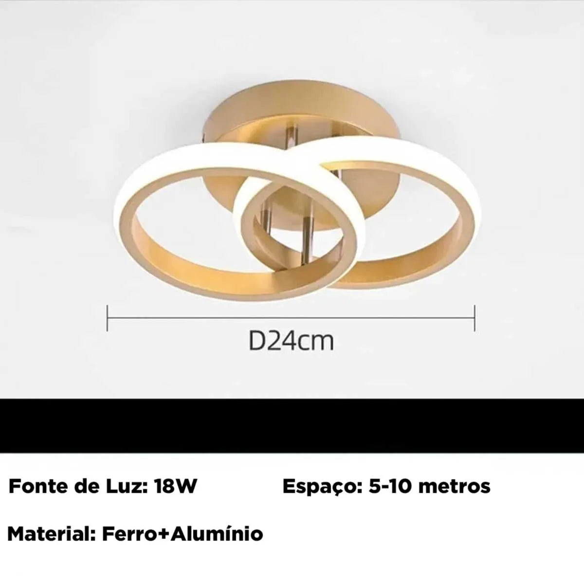 Luminária de Teto de Led