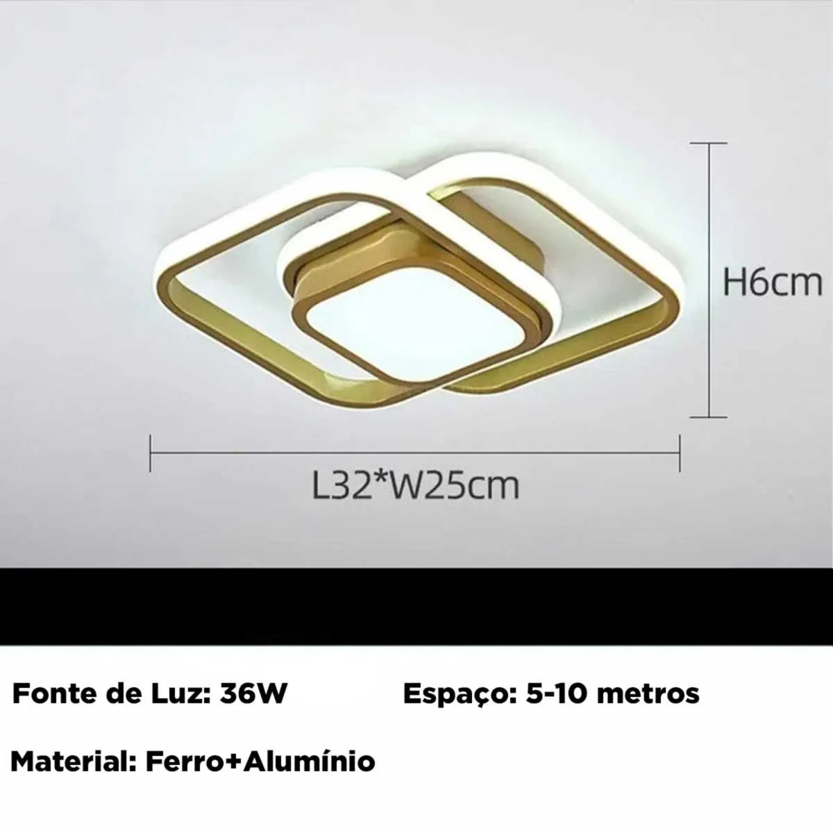 Luminária de Teto de Led