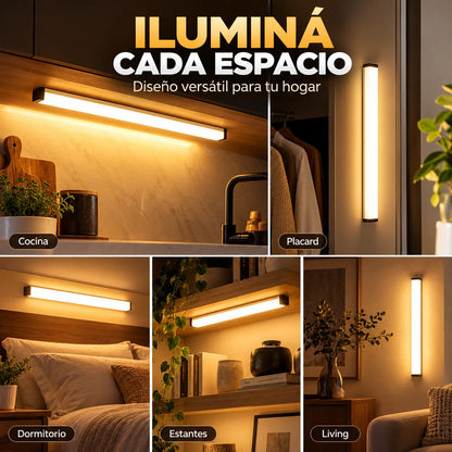Luz LED Magnética Recargable con Sensor de Movimiento
