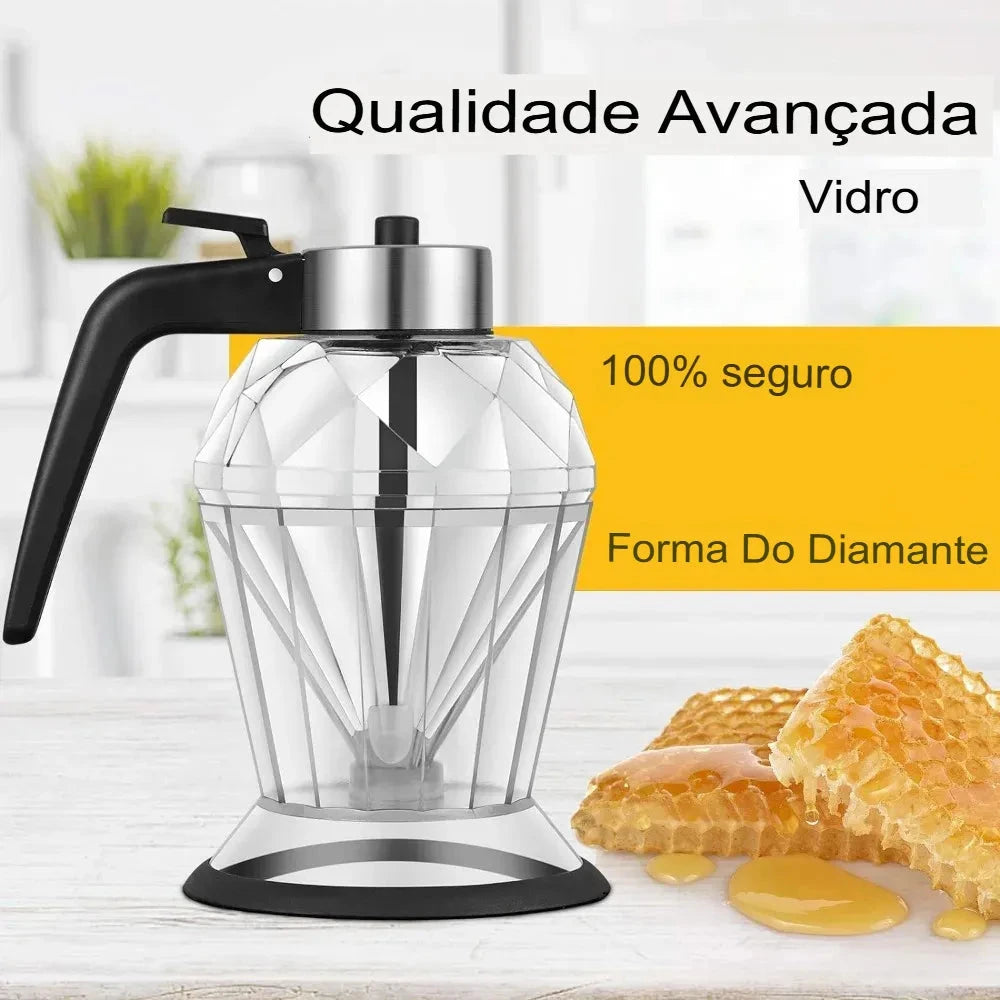 Meleira de Vidro Porta Mel 
