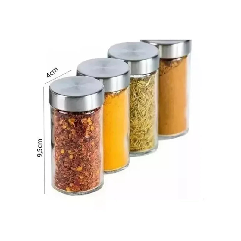 Porta Tempero Giratório de Inox
